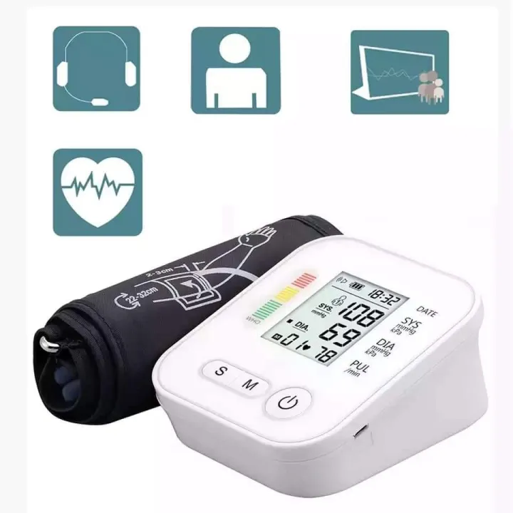 Electric%20Medical%20Equipment%20Arm%20Blood%20Pressure%20Monitor%20Tonometer%20Automatic%20Apparatus%20for%20Measuring%20Pressure%20Heart%20Beat%20Meter%20-%20Image%203