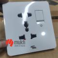 Art DNA A63 White Series 16A Two & Three Pin Multi Function Universal Socket without Switch 5 Pin Electrical Wall Outlet ARTDNA. 