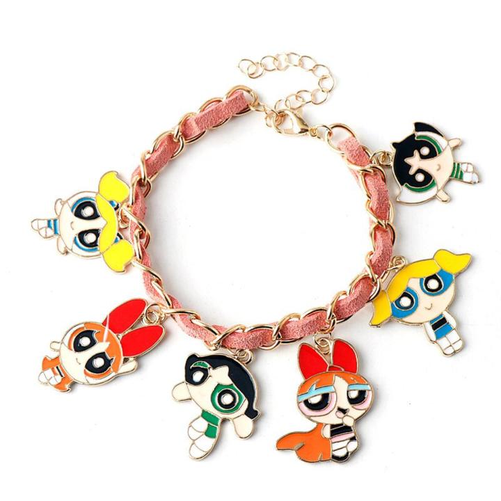 (New)%20anime%20Powerpuff%20Girls%20cute%20cartoon%20bracelet%20for%20women%20charm%20bangle%20bracelet%20kawaii%20cosplay%20jewelry%20accessories%20gift%20-%20Image%206