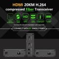 20Km HDMI Fiber Optic 1080P HD Video Transmitter Receiver Loop Over SC HD Fiber Extender Cable for PS4 PS5 DVD PC To TV Monitor. 