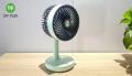 DURATION POWER DP-7639 Rechargeable 2400mAh Battery Three Speed Modes Up-Down Adjustable Desk Fan.