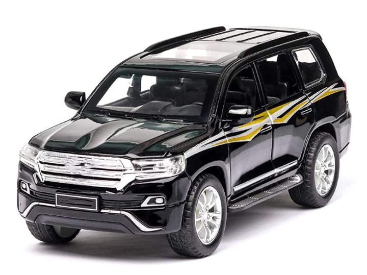 Toyota%20Land%20Cruiser%20Diecast%201:32%20Scale%206%20Open%20Premium%20Model%20Vehicle%20Metal%20Toy%20Model%20Pull%20back%20Sound%20Light%20-%20Image%202