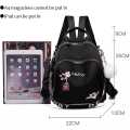 Fashion Women Oxford Cloth Backpack Embroidered Shouler Bags Anti Theft Waterproof Daily Travel Back Pack Ladies Bagpack - School Bag For Girls - School Bag For Girls - College Bag For Girls.