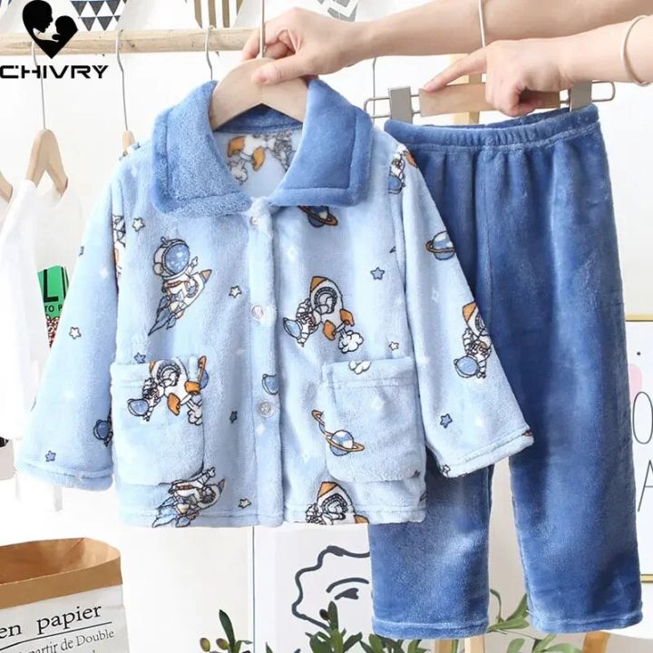 New%20Kids%20Boys%20Girls%20Autumn%20Winter%20Flannel%20Pajama%20Sets%20Cute%20Cartoon%20Long%20Sleeve%20Lapel%20Tops%20with%20Pants%20Baby%20Sleepwear%20Clothing%20-%20Image%203