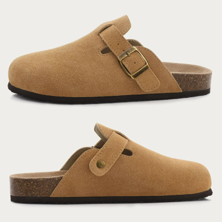 YAEA%20Men%20Women's%20Fashion%20Suede%20Mules%20Slippers%20Classic%20Retro%20Clogs%20Cork%20Insole%20Sandals%20With%20Arch%20Support%20New%20Outdoor%20Mules%20Shose%20-%20Image%206