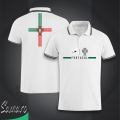 Portugal Football Jersey For Men - Half Sleeve Collar Polo Rebon t shirt - Portugal Jersey.