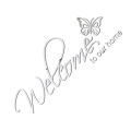 【Wweirdoo】Wall Sticker Nice-looking Attractive Decorative Welcome Sign with Butterfly Sticker for Home. 