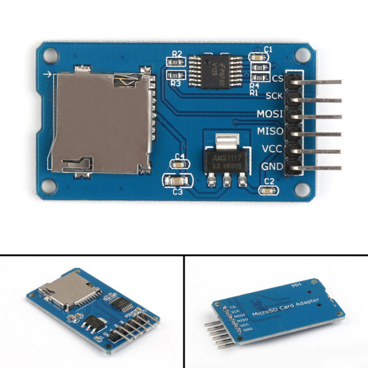 MICRO%20SD%20TF%20Card%20Module%206Pin%20Micro%20SD%20Card%20&%20SDHC%20High%20Speed%20Card%20Mini%20Micro%20SD%20Card%20Module%20TF%20Card%20Reader%20Module%20Adapters%20SPI%20Interfaces%20With%20Level%20Converter%20Chip%20For%20Arduino%20-%20Image%208