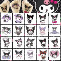 20Pcs/Set Sanrio Tattoo Disposable Stickers HelloKitty Kuromi Melody Waterproof Birthday Party Supplies Decoration Kids Gift Toy gtryrae3. 