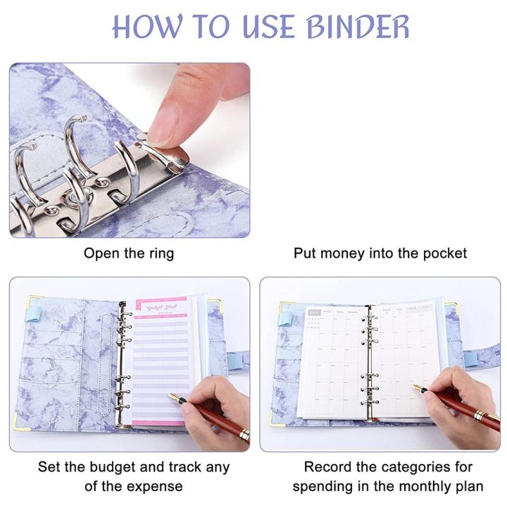 49Pc%20Budget%20Binder,%20Marble%20Print%20PU%20Binder%20Budget%20Planner%20Organizer%20with%20Envelopes,Expense%20Budget%20Sheets,for%20Budgeting%20D%20-%20Image%208