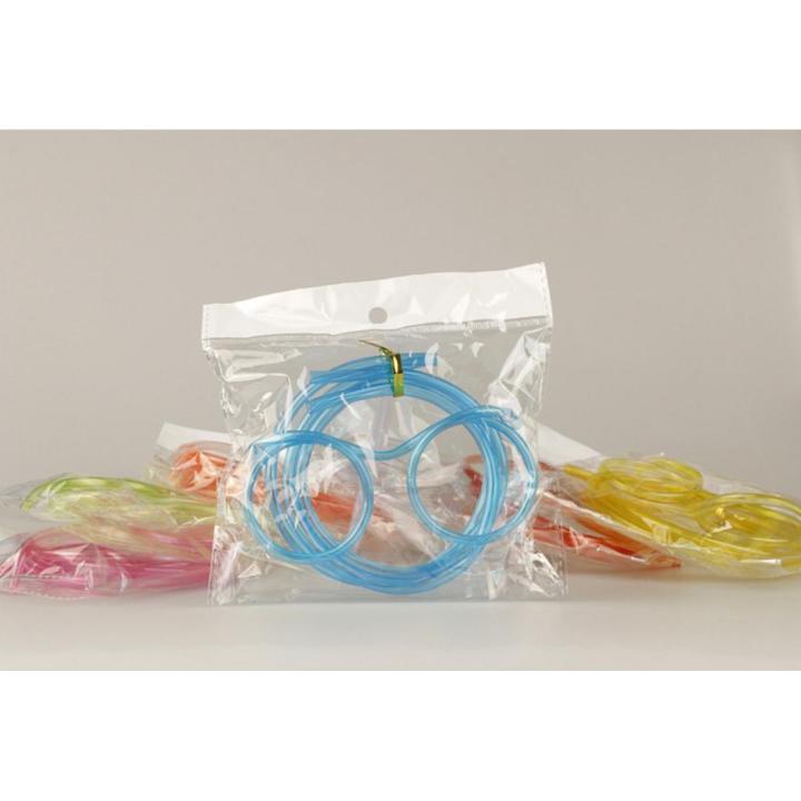 Funny Soft Glasses Straws Unique Flexible Drinking Straws Children's Party Accessories Crazy DIY Straws Birthday Party Supplies