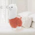 Llama Alpaca Plush Toy Doll Kawaii Fluffy Cushion Decor Stuffed White 28cm. 