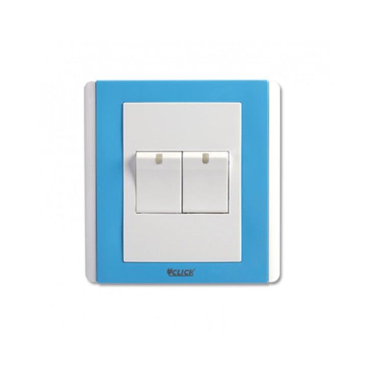CLICK-IRISH-2 GANG 1 WAY SWITCH