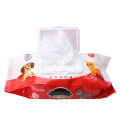 Fresh Lemon Flavor Reusable Dogs Cats Paper Wipes Lid Tissue Wet Portable. 
