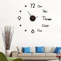 Luxury Decor 3D Wall Clock Sticker DIY Mirror Clock Brief Living Room Decor Modern Design Silent Acrylic Big Watch. 