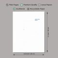 White A4 Offset Paper 210×297mm 80gsm 50 Piece. 