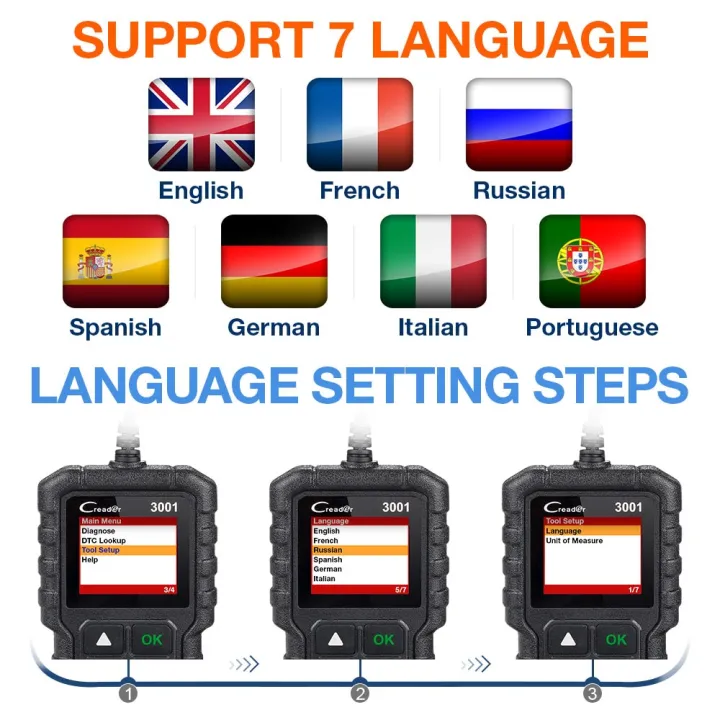 LAUNCH%20CR3001%20Creader%203001%20Code%20Reader%20V2.0%20Lifetime%20Free%20update%20OBDII/EOBD%20Read%20Code%20Auto%20Diagnostic%20Tool%20DIY%20OBD%20Scanner%20KW590%20-%20Image%203