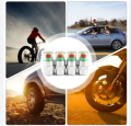 2/4 pcs Tire Pressure Indicator Valve Cap Anti-theft Upgrade Auto Tire Pressure Alarm Valve Stem Caps Cover Sensor Indicator Alert Tyre Air Gauge Warning Device. 