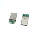 10PCS USB 3.1 Type-C PD 20W Connector 5Pin Male Receptacle Adapter to Solder Wire Cable High Current Support Board plug. 