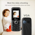 Imam i104Gold Dual SIM 1100mAH Feature Phone Display-1.77 Camera-VGA Big Torch Light Wireless FM Radio. 