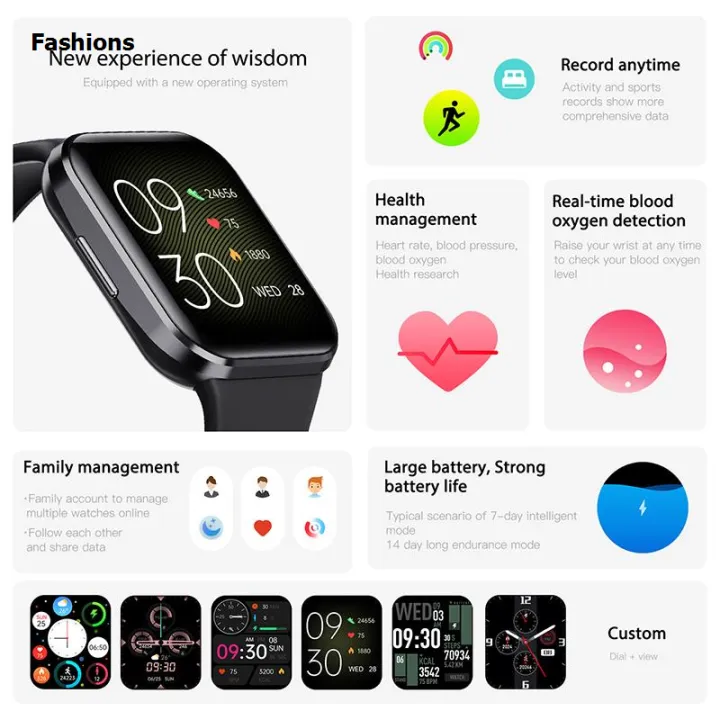 Fashions%202025%20Luxury%20Smart%20Watch%20Men%20Fitness%20Monitor%20Waterproof%20Sport%20Smartband%20%E3%80%902025%20Version%E3%80%91%20Wrist%20Smartwatch%20for%20Women%20Xiaomi%20Huawei%20PK%20Amazfit%20GTR%204%20-%20Image%203