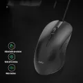 Inphic PB1 Business Office Mute Macro Definition Gaming Wired Mouse, Cable Length: 1.5m, Colour: Matte White Breathing Light. 