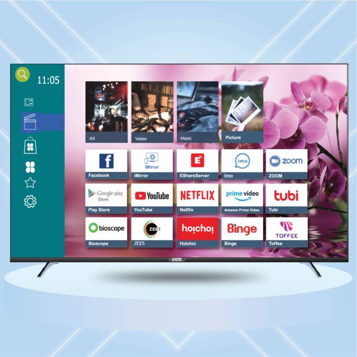 VISTA 43 Inch ANDROID LED TV, Voice Command