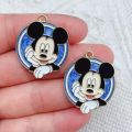 10pcs Disney Mickey Minnie Enamel Charm Pendants For Jewelry Making Women Kids DIY Necklace Handmade Findings Crafts Accessories. 