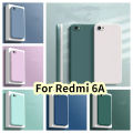 Original For Redmi 6A Silicone Full Cover Case Classic Simple Solid Color Phone Case Cover.