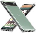 Google Pixel 6A Premium Silicone Case Crystal Clear Soft TPU Ultra-Thin Transparent Flexible Protective Mobile Phone Back Cover.