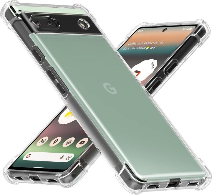 Google Pixel 6A Premium Silicone Case Crystal Clear Soft TPU Ultra-Thin Transparent Flexible Protective Mobile Phone Back Cover