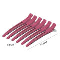 Plastic Rubber Hairdressing Clip Professional Approximately 11.3 * 1.5cm Seamless Clip Hairdressing Tool for Salon Use. 