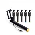Three Generations of Wire-Controlled Selfie 3 Mobile Phone Universal Foldable and Portable Selfie Stick. 