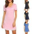 ledis maternity dress sleepwear set adult women ladies black korean girls night dress plus size asian nightwear.