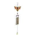 Bee Beetle Glass Painted Wind Chime Pendant.