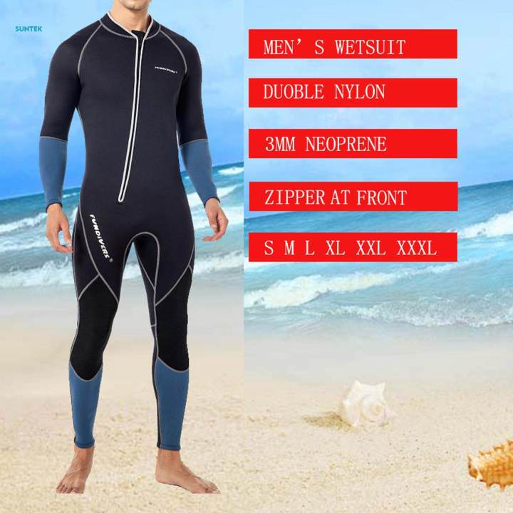 3mm%20Neoprene%20Wetsuit%20Front%20Zipper%20Wet%20Suit%20,%20Stretch%20Waterproof%20Swimming%20Full%20Suit%20Surfing%20Thermal%20Scuba%20Diving%20Suit%20for%20Water%20Sports%20,%20XL%20-%20Image%207