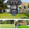 V380 PRO Three Lens WiFi IP Camera HD 2MP+2MP+2MP Outdoor Waterproof Two Way Intercom Full Color Night Vision PTZ CCTV Security Camera. 