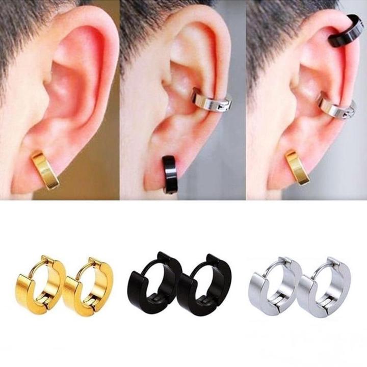 Fashion Stainless Steel Men's Earrings