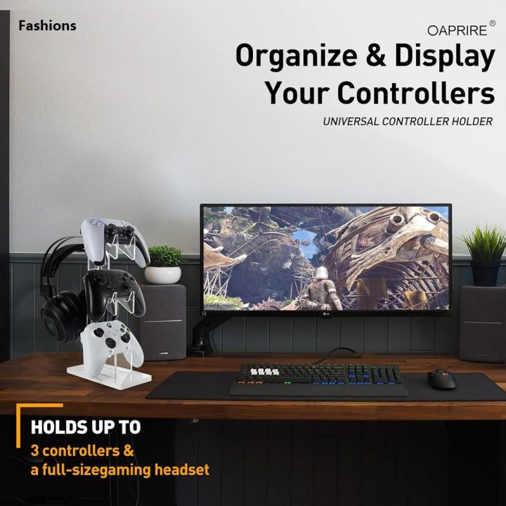 Fashions%20Floor%20Stand%20Display%20Holder%20Universal%203%20Tier%20Controller%20Holder%20and%20Headset%20Stand%20Game%20Accessories%20for%20PS5/PS4/PS3/PS2/Xbox%20-%20Image%202