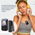 Bluetooth MP3 Player Portable Sport Back Clip Music Player HiFi Sound Sports Player 1.5 Inch Screen with FM Radio E-Book. 