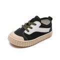 2024 children's shoes boys color-blocked canvas shoes girls baby shoes small white shoes wholesale fashion student shoes bag toe kick anti.