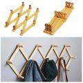 Wooden Wall Mounted Cloth Hook wooden Adjustable Hanger folding Hanger. 
