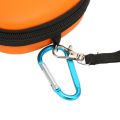 Speaker Semi Hard Case, Orange Micro Bluetooth Speaker Case Scratch Resistant with Metal Hook for Speakers.