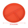 1Pc Divided Dish Reusable Round Dinner Plate Kitchen Dinnerware Portion Plates Dounp. 