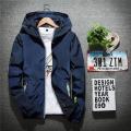 【On Sale】 6XL 7XL Men Ms zipper reflective Casual Jacket Autumn windbreaker Hooded Streetwear Coats Zipper Outwear Clothing.