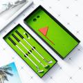 Golf Pen Set Novelty Mini Desktop Golf Ball Pen for Men Women Birthday Gifts.