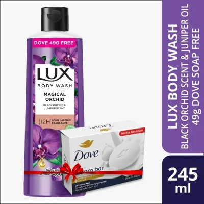 Lux%20Body%20Wash%20Black%20Orchid%20Scent%20&%20Juniper%20Oil%20245ml%20(Dove%2049g%20Free)%20-%20Image%202