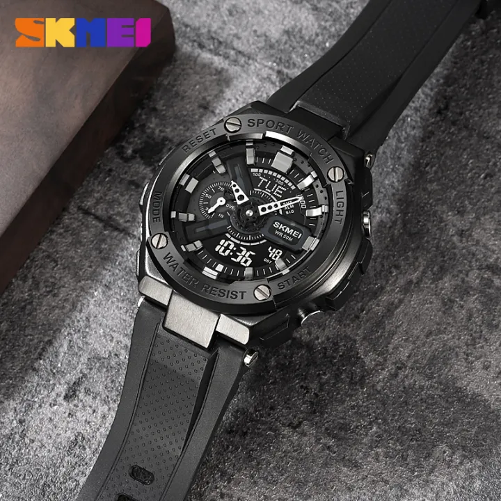 SKMEI%20%20Dual-Display%20Electronic%20Wristwatches%20With%20Luminous%2050m%20Waterproof%20Mutifunctional%20Sports%20Fashion%20Wristwatches%20Watch%20For%20Men%202101%20-%20Image%204