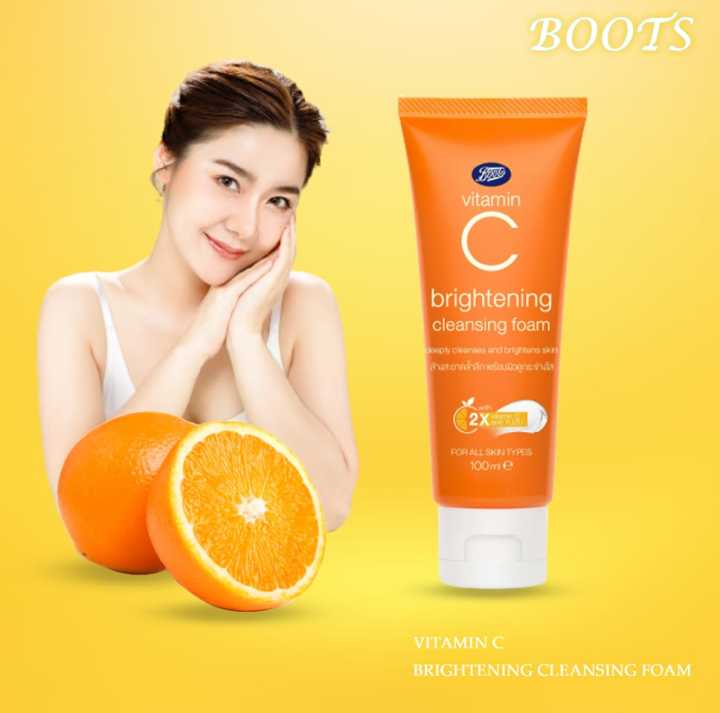 Boots%20Vitamin%20C%20Brightening%20Cleansing%20Foam%20100ml%20-%20Face%20Wash%20-%20Image%203