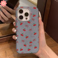 Cute Red Cherry Case For Realme C15 C67 C20 C53 Note 60 50 C63 C51 C11 C35 C55 C25 C31 C17 C65 C30 C21Y C25Y 5s 5 6i 7i 11 5i 12 C61 C3 C21 Narzo 20 Cartoon Bow Knot Leather Case. 